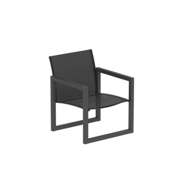 NINIX - Sled base garden Batyline® easy chair with armrests by Royal Botania - view 3